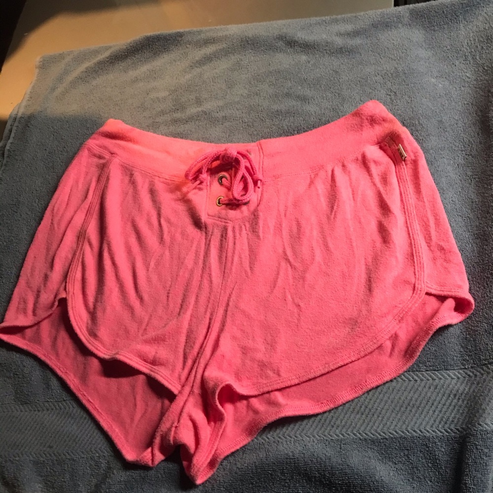 👌SOLD!!!👌PINK pink lace up shorts